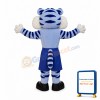 Super Cute Blue Tiger Mascot Costume