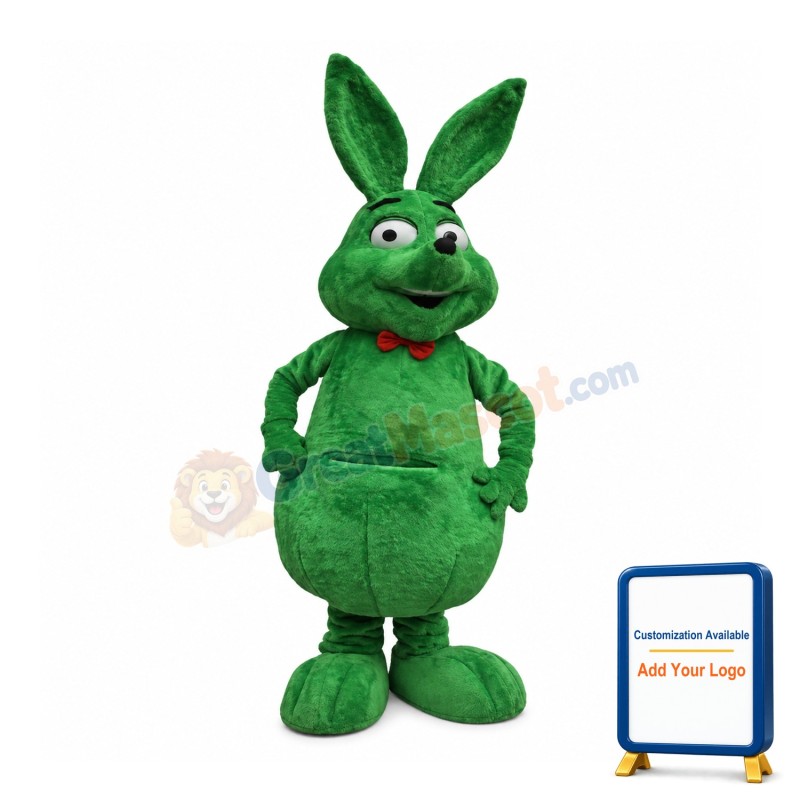 Green Kangaroo Mascot Costume
