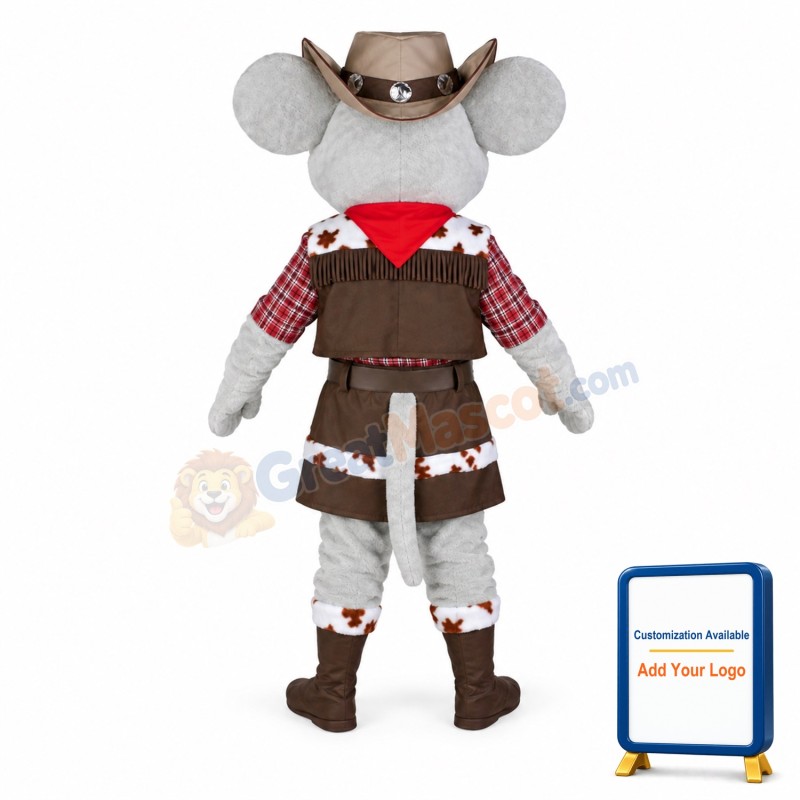 Grey Female Mouse Mascot Costume