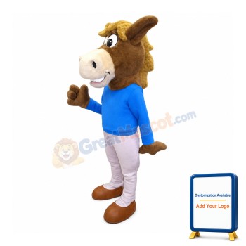 Sport School Horse Mascot Costume