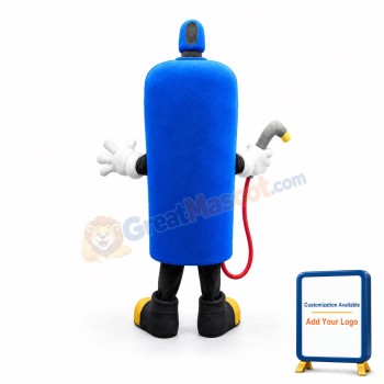 Blue Gas Bottle Mascot Costume