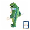 Green Fish Mascot Costume