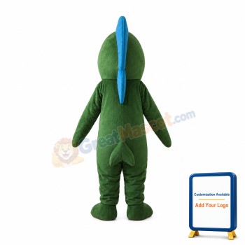 Green & Blue Fish Mascot Costume