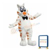 White Fat Cat Mascot Costume