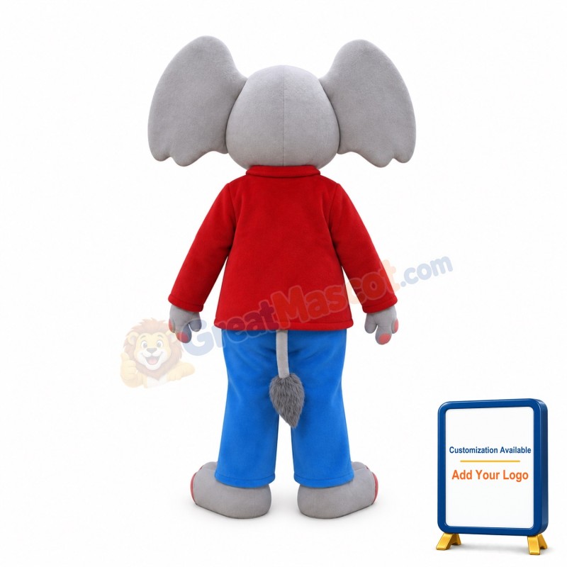 Big Ears Elephant Mascot Costume