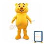 Happy Yellow Bear Mascot Costume