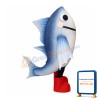 Silver Fish Mascot Costume