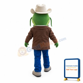 Green Catfish Mascot Costume