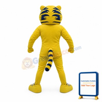Yellow Lion Mascot Costume
