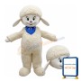 Smiling Sheep Mascot Costume