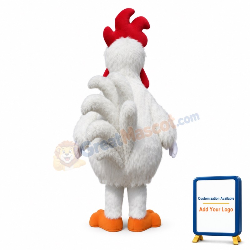 White Chicken Mascot Costume
