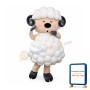 Funny White Sheep Mascot Costume