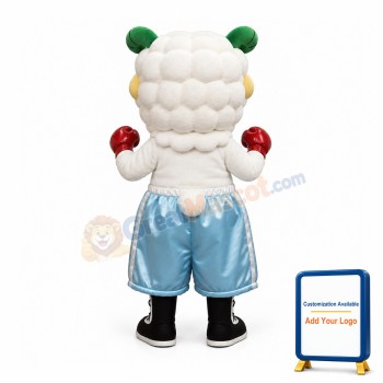 Boxer Sheep Mascot Costume