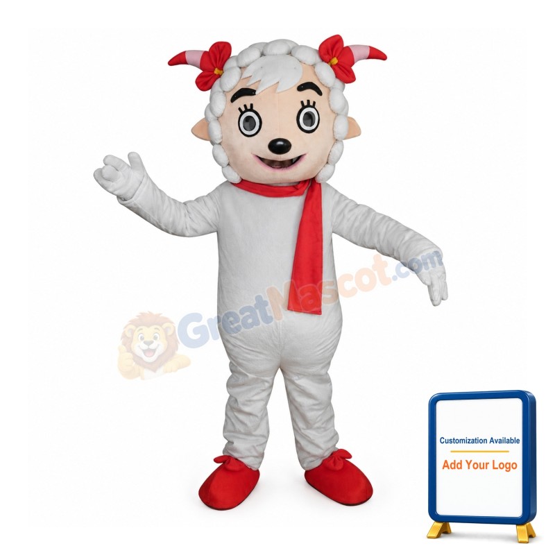 Christmas Sheep Mascot Costume