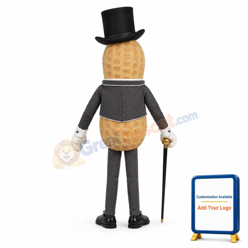Handsome Mr. Peanut Mascot Costume