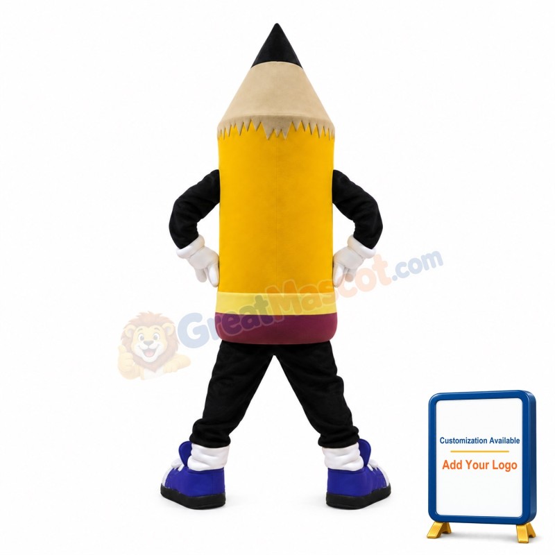 Pencil Mascot Costume