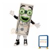 Dollar Bill Mascot Costume
