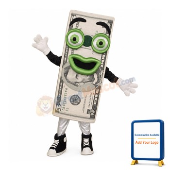 Dollar Bill Mascot Costume