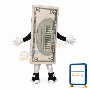 Dollar Bill Mascot Costume