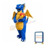 Blue Dragon Mascot Costume