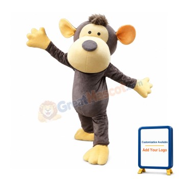 Lovely Gray Monkey Mascot Costume