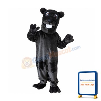 Black Hamster Mascot Costume
