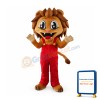 Happy Realistic Lion Mascot Costume