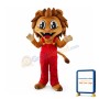 Happy Realistic Lion Mascot Costume