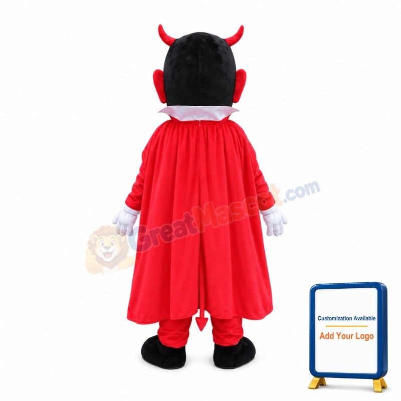 Red Lightweight Devil Mascot Costume