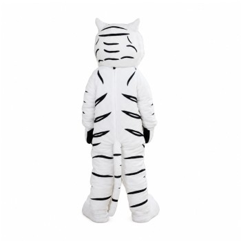 Fierce White Tiger Mascot Costume