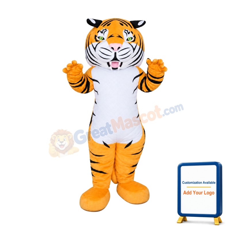 Fierce Adult Tiger Mascot Costume