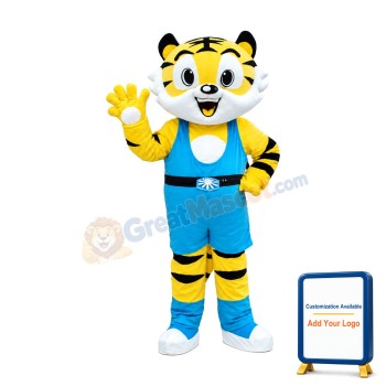 New Style Yellow Tiger Mascot Costume
