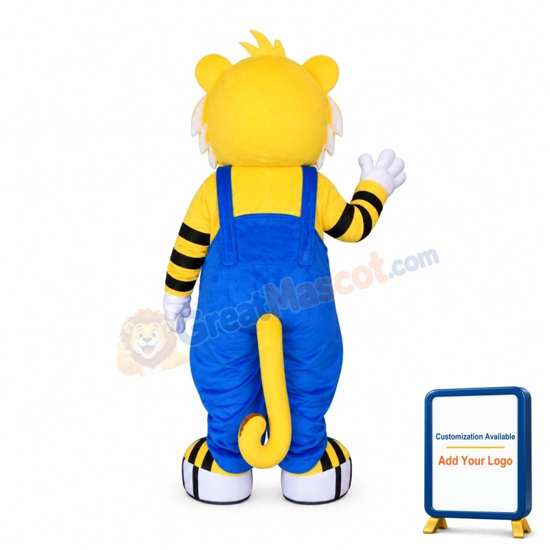 Cute Cartoon Tiger Mascot Costume