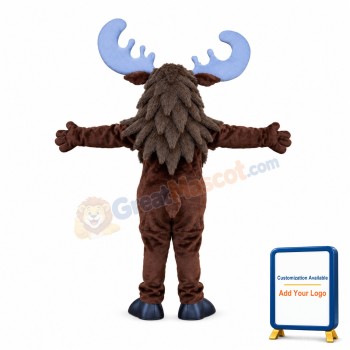 Smiling Moose Mascot Costume