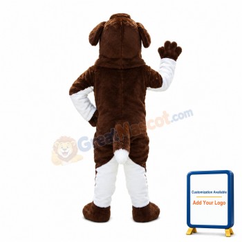 Friendly Saint Bernard Dog Mascot Costume