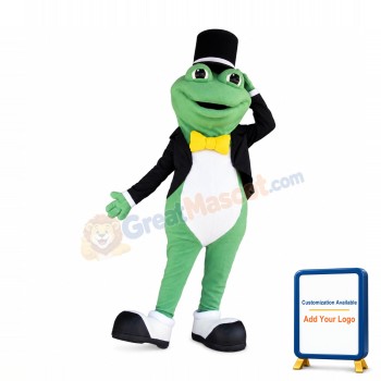 Gent Frog Mascot Costume