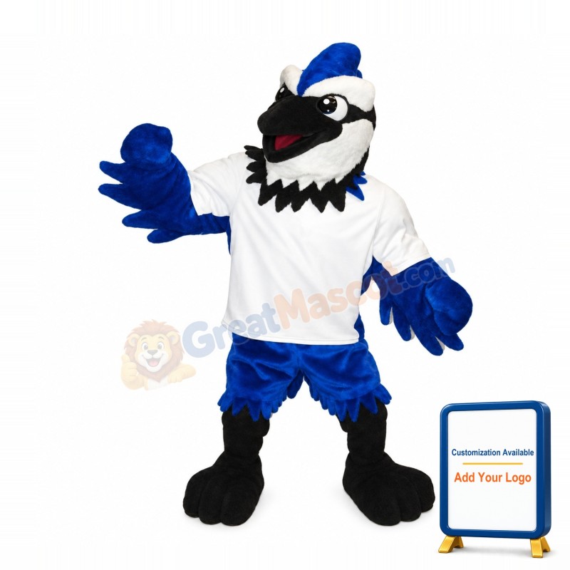 Fierce Lightweight Blue Jay Mascot Costume