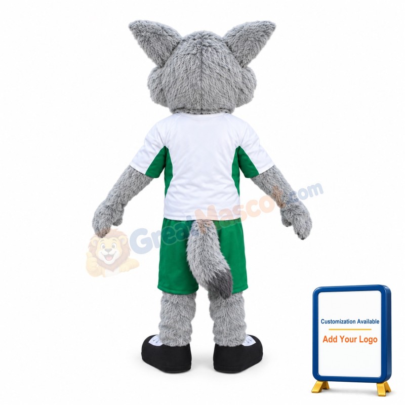 Happy Lightweight Wolf Mascot Costume