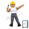 Roughneck Mascot Costume