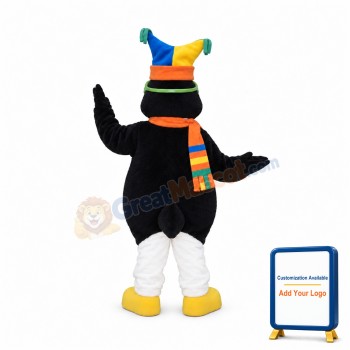 Friendly Christmas Penguin Mascot Costume