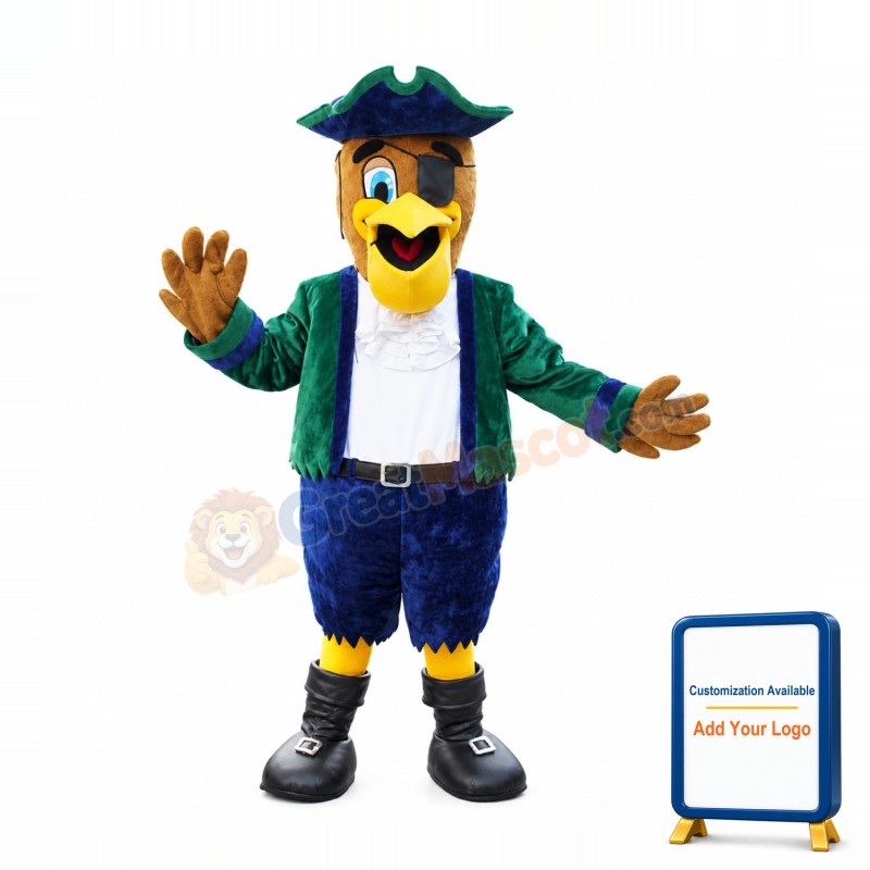 Pirate Pelican Mascot Costume
