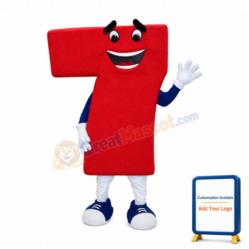 Lucky Seven Mascot Costume