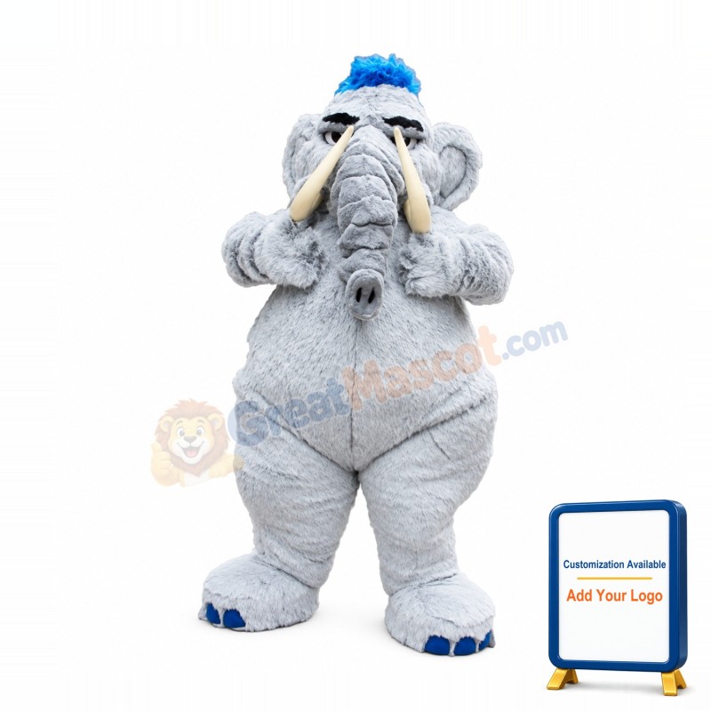 Mammoth Elephant Mascot Costume