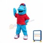Happy Lightweight Dolphin Mascot Costume