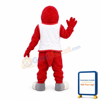Fierce Red Falcon Mascot Costume