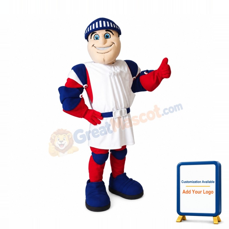 Happy Knight Mascot Costume