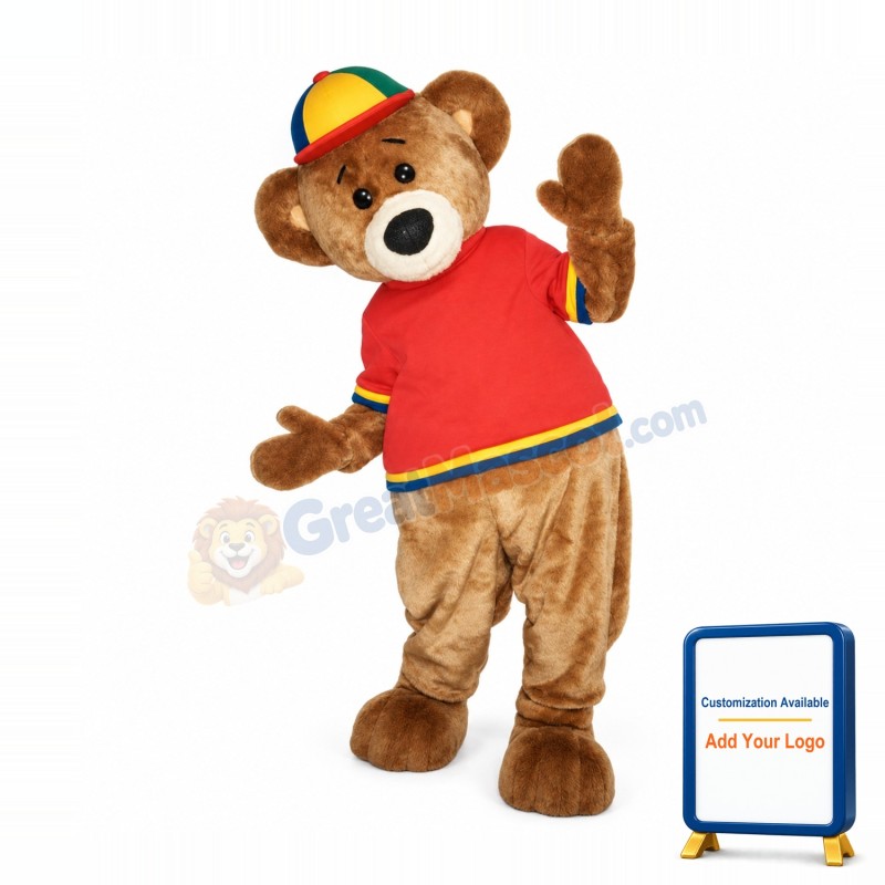 Happy Lightweight Bear Mascot Costume