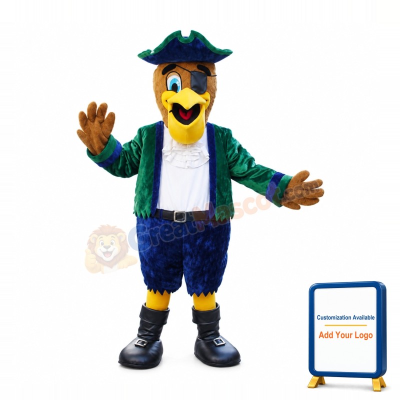 Pirate Pelican Mascot Costume