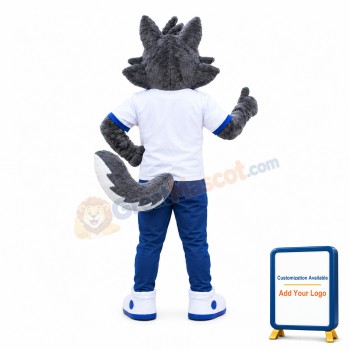 Friendly Lightweight Wolf Mascot Costume