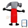 Tool Mascot Hammer Mascot Costume